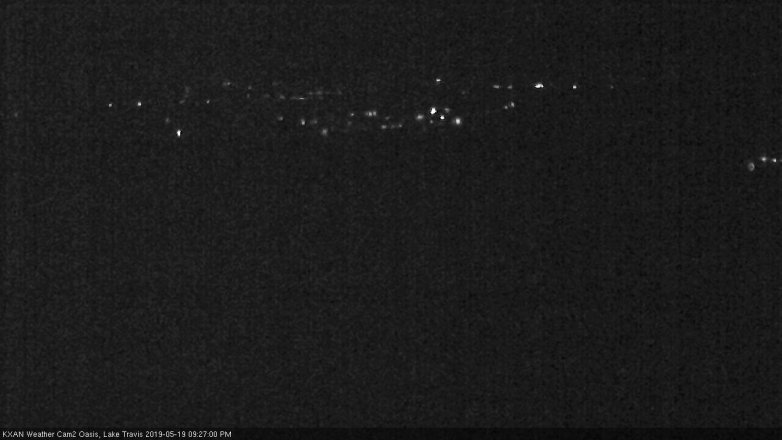 Lake Travis webcam, May 19, 2019 8:30 PM CT