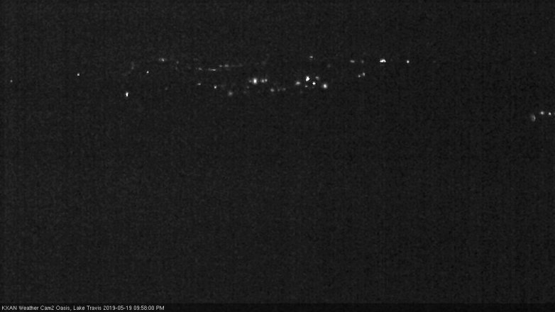 Lake Travis webcam, May 19, 2019 9:00 PM CT