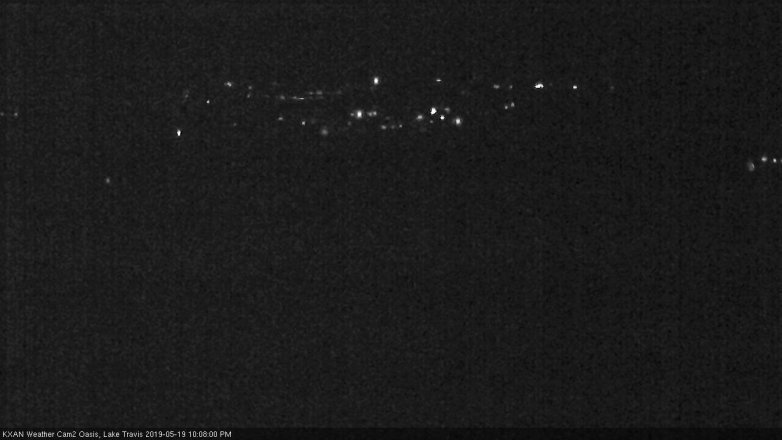 Lake Travis webcam, May 19, 2019 9:10 PM CT