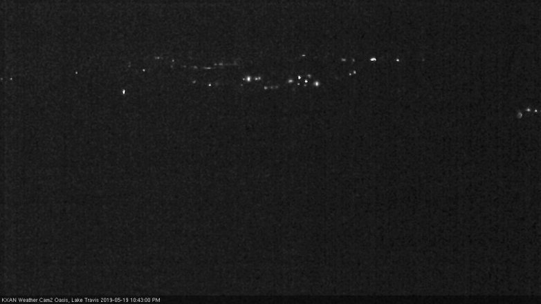 Lake Travis webcam, May 19, 2019 9:45 PM CT