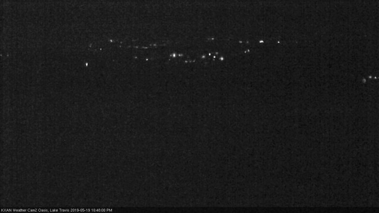 Lake Travis webcam, May 19, 2019 9:50 PM CT