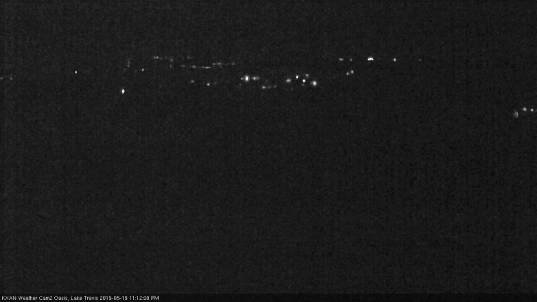 Lake Travis webcam, May 19, 2019 10:15 PM CT