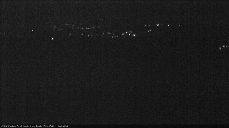 Lake Travis webcam, May 19, 2019 10:30 PM CT