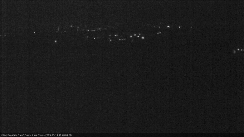 Lake Travis webcam, May 19, 2019 10:45 PM CT