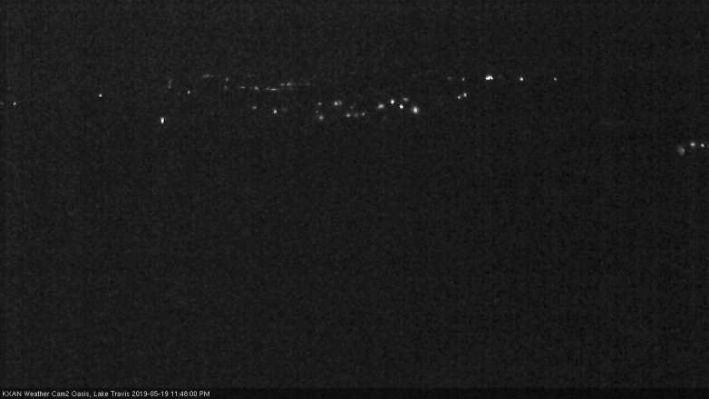 Lake Travis webcam, May 19, 2019 10:50 PM CT