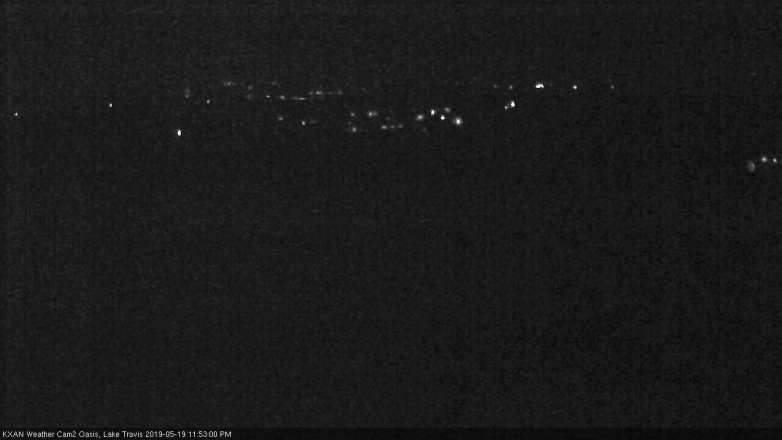 Lake Travis webcam, May 19, 2019 10:55 PM CT