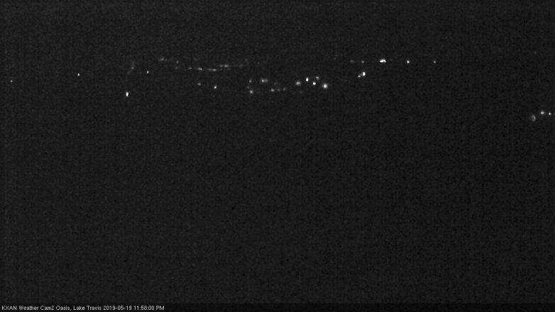 Lake Travis webcam, May 19, 2019 11:00 PM CT