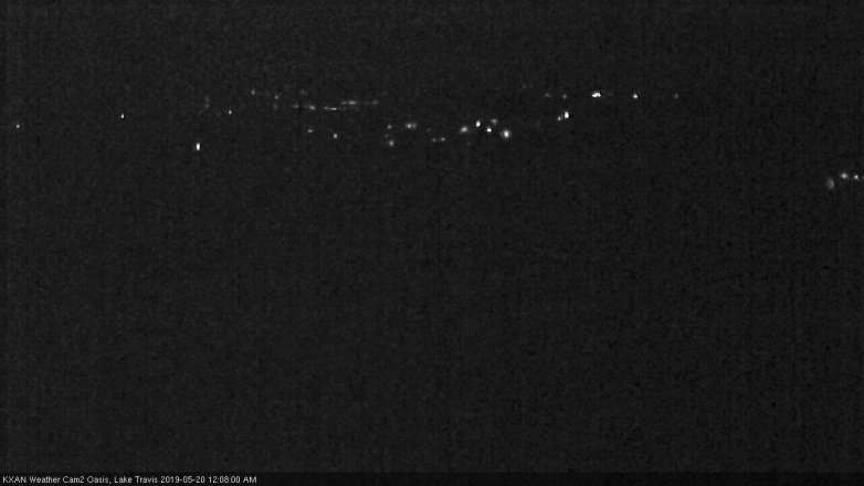 Lake Travis webcam, May 19, 2019 11:10 PM CT