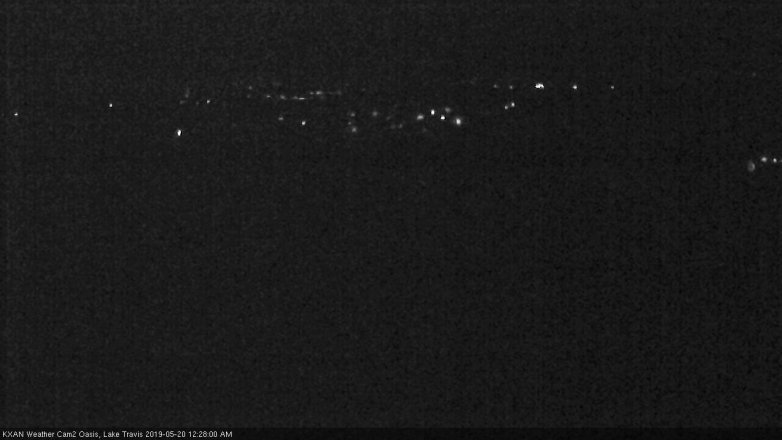 Lake Travis webcam, May 19, 2019 11:30 PM CT