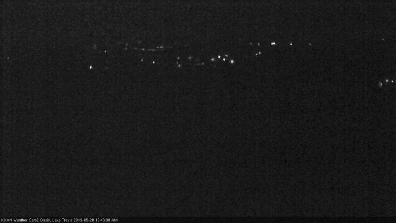 Lake Travis webcam, May 19, 2019 11:45 PM CT