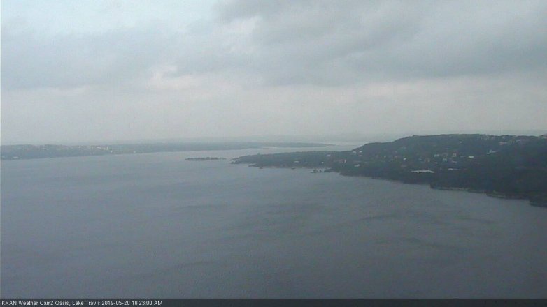 Lake Travis webcam, May 20, 2019 9:25 AM CT