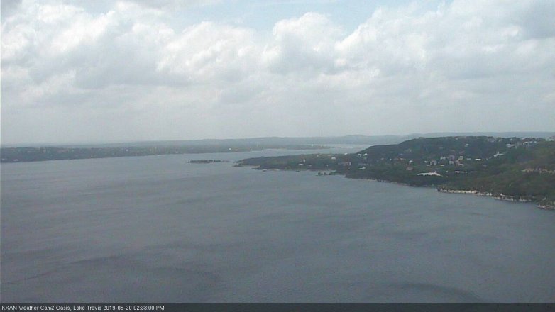 Lake Travis webcam, May 20, 2019 1:35 PM CT