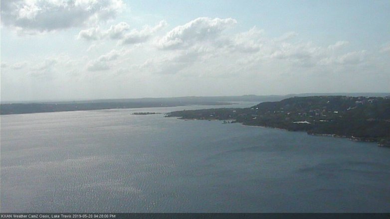 Lake Travis webcam, May 20, 2019 3:30 PM CT