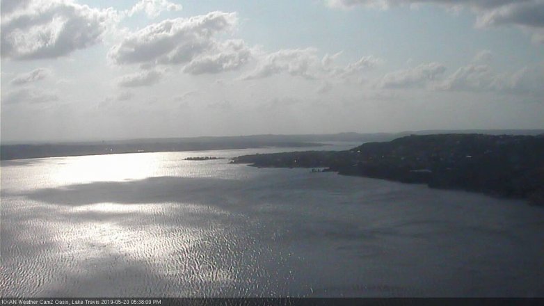 Lake Travis webcam, May 20, 2019 4:40 PM CT