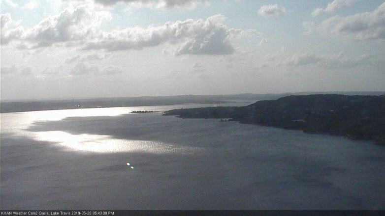 Lake Travis webcam, May 20, 2019 4:45 PM CT