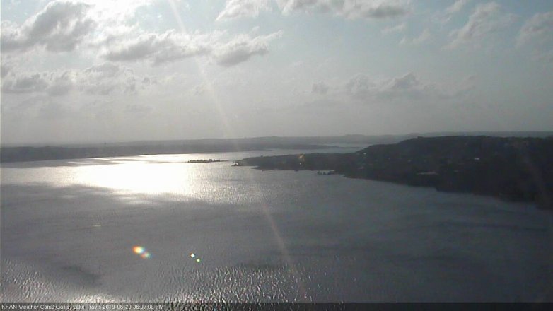 Lake Travis webcam, May 20, 2019 5:10 PM CT