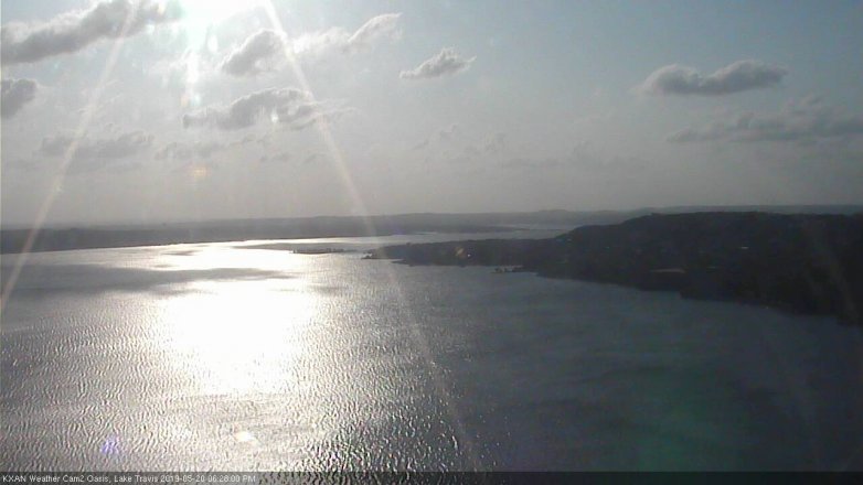 Lake Travis webcam, May 20, 2019 5:30 PM CT