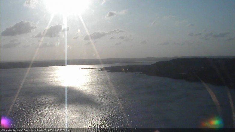 Lake Travis webcam, May 20, 2019 5:55 PM CT