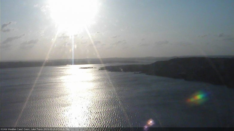 Lake Travis webcam, May 20, 2019 6:10 PM CT