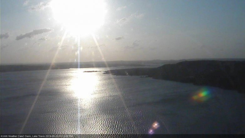 Lake Travis webcam, May 20, 2019 6:15 PM CT