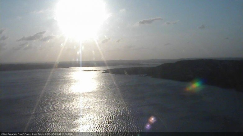 Lake Travis webcam, May 20, 2019 6:20 PM CT