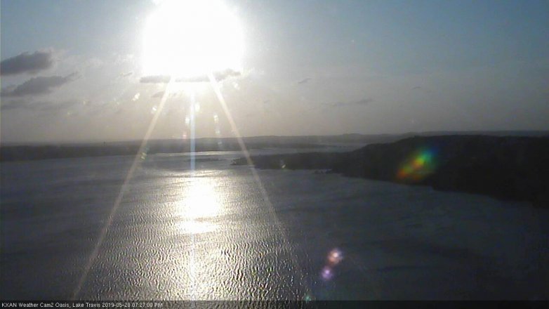 Lake Travis webcam, May 20, 2019 6:30 PM CT