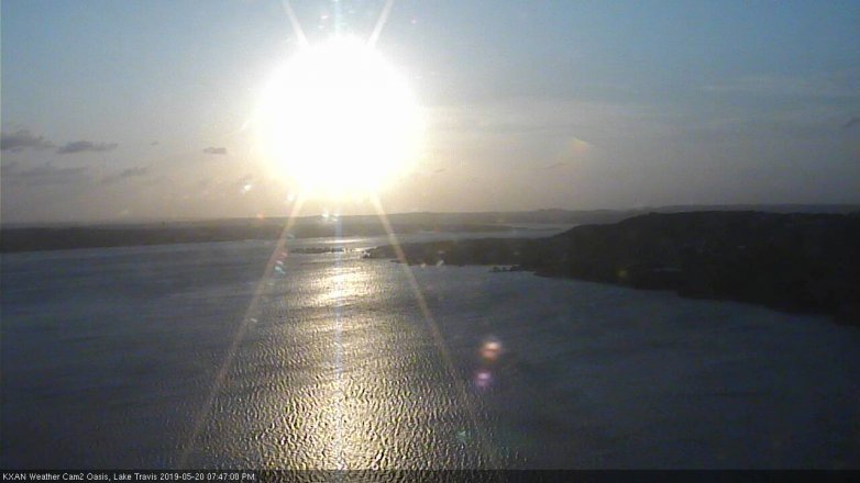 Lake Travis webcam, May 20, 2019 6:50 PM CT