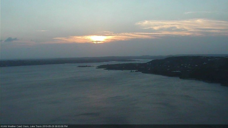 Lake Travis webcam, May 20, 2019 7:05 PM CT