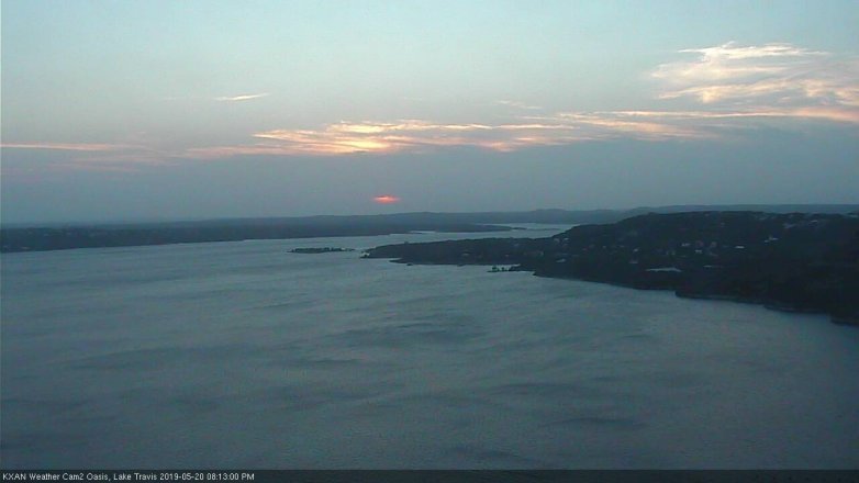Lake Travis webcam, May 20, 2019 7:15 PM CT