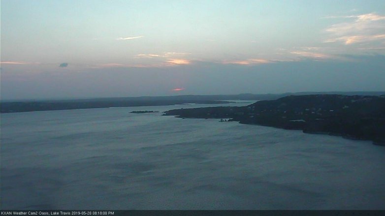 Lake Travis webcam, May 20, 2019 7:20 PM CT