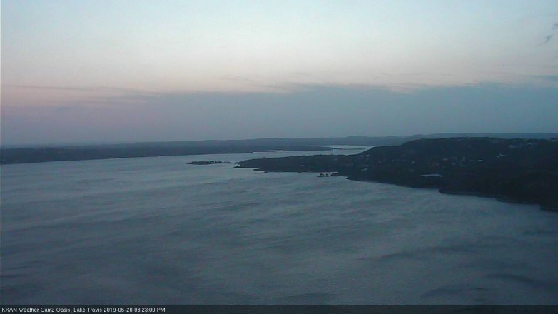 Lake Travis webcam, May 20, 2019 7:25 PM CT