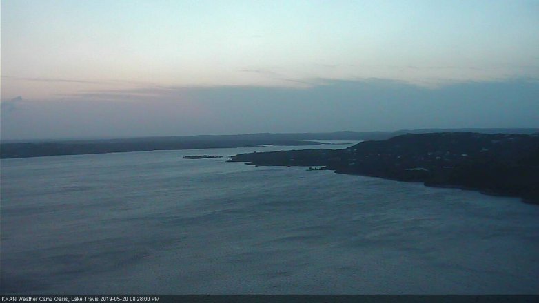 Lake Travis webcam, May 20, 2019 7:30 PM CT