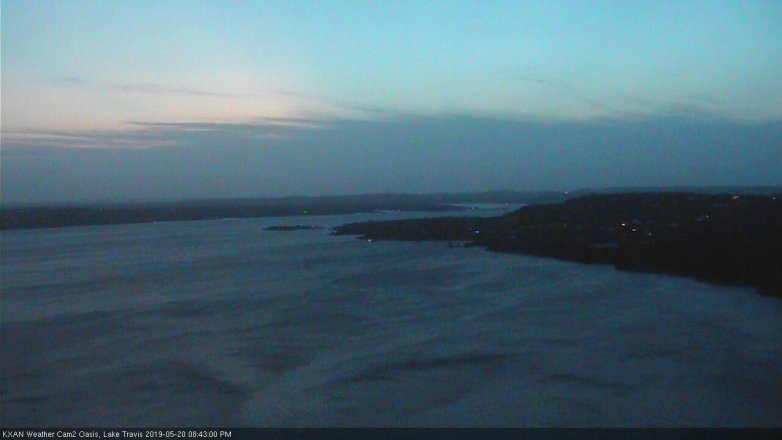 Lake Travis webcam, May 20, 2019 7:45 PM CT