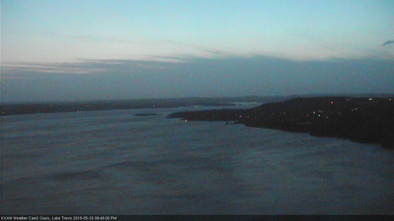 Lake Travis webcam, May 20, 2019 7:50 PM CT