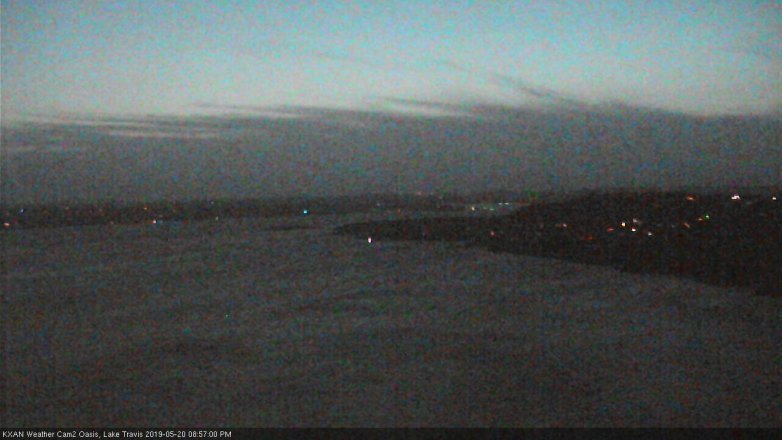 Lake Travis webcam, May 20, 2019 8:00 PM CT