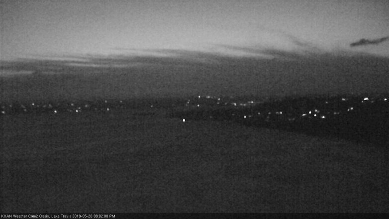 Lake Travis webcam, May 20, 2019 8:05 PM CT