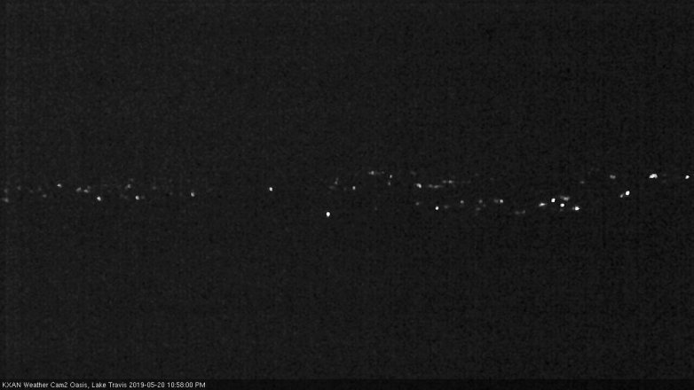 Lake Travis webcam, May 20, 2019 10:00 PM CT