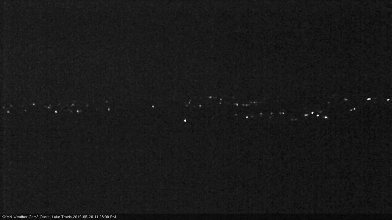Lake Travis webcam, May 20, 2019 10:30 PM CT