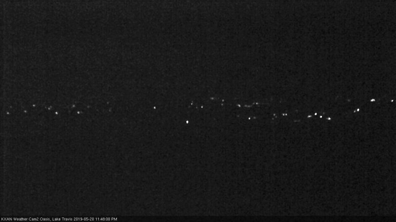Lake Travis webcam, May 20, 2019 10:50 PM CT