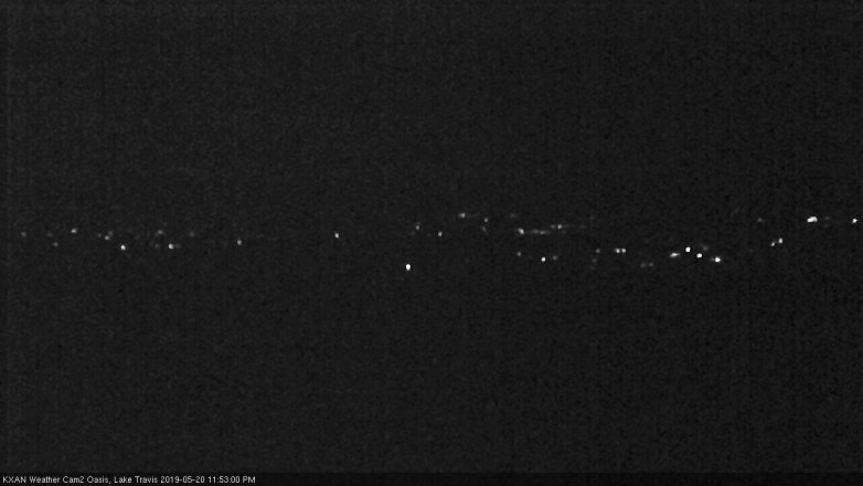 Lake Travis webcam, May 20, 2019 10:55 PM CT