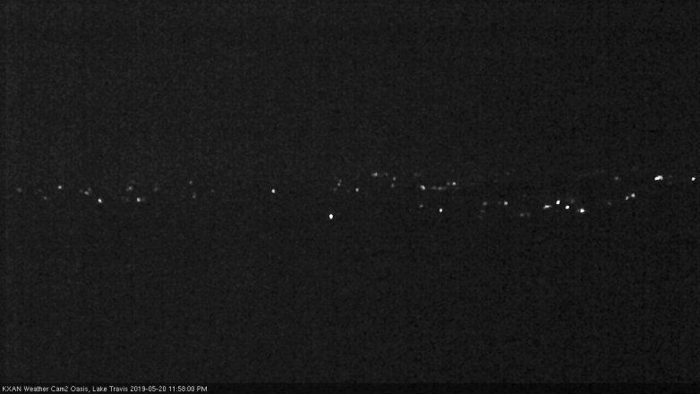 Lake Travis webcam, May 20, 2019 11:00 PM CT