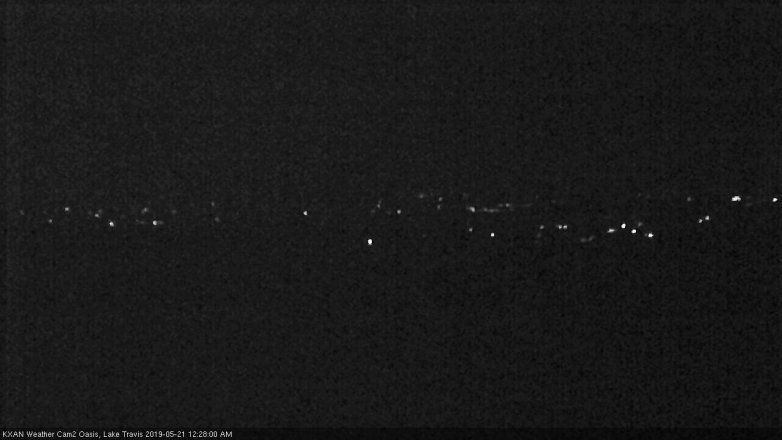 Lake Travis webcam, May 20, 2019 11:30 PM CT