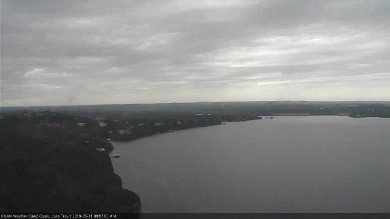 Lake Travis webcam, May 21, 2019 9:00 AM CT