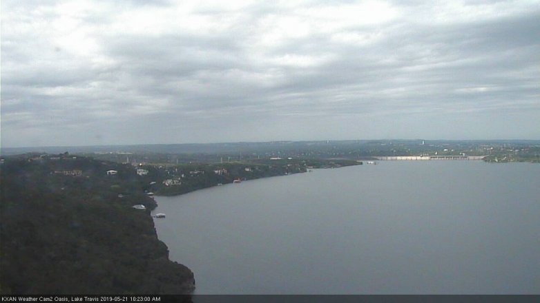 Lake Travis webcam, May 21, 2019 9:25 AM CT