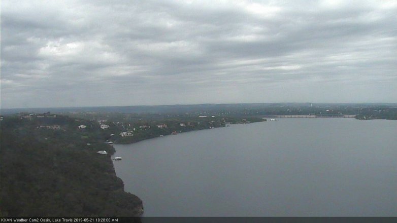 Lake Travis webcam, May 21, 2019 9:30 AM CT