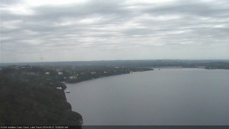 Lake Travis webcam, May 21, 2019 10:00 AM CT