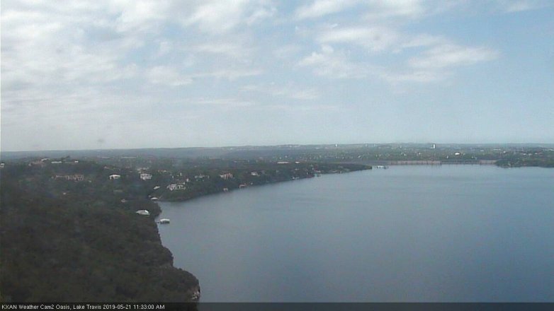Lake Travis webcam, May 21, 2019 10:35 AM CT
