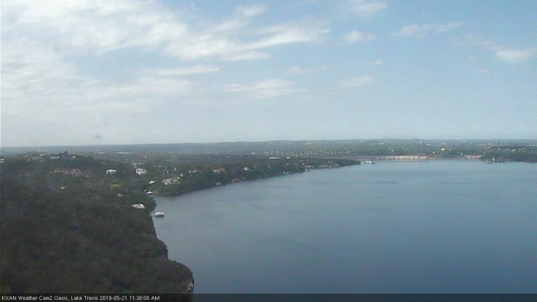 Lake Travis webcam, May 21, 2019 10:40 AM CT