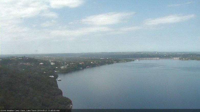 Lake Travis webcam, May 21, 2019 10:50 AM CT