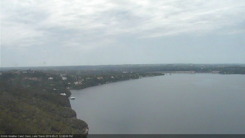 Lake Travis webcam, May 21, 2019 11:40 AM CT